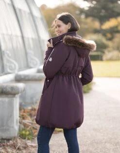 Seraphine Manteau Haut De Gamme 6 En 1 Avec Doublure En Duvet Amovible – Bordeaux -Seraphine Glenn Burgundy 04 V3
