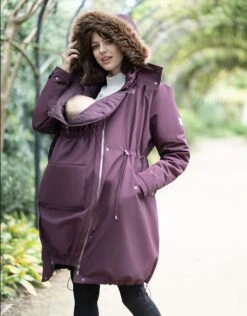 Seraphine Manteau Haut De Gamme 6 En 1 Avec Doublure En Duvet Amovible – Bordeaux -Seraphine Glenn Burgundy 07 V3