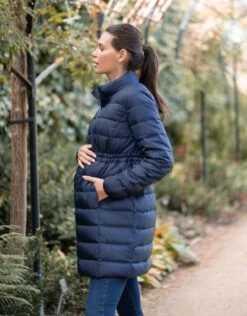 Seraphine Manteau Bleu Marine Haut De Gamme 6 En 1 Avec Doublure En Duvet Amovible -Seraphine Glenn Navy 06 V4