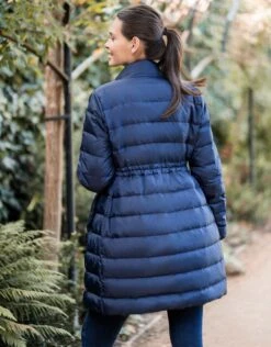 Seraphine Manteau Bleu Marine Haut De Gamme 6 En 1 Avec Doublure En Duvet Amovible -Seraphine Glenn Navy 07 V4