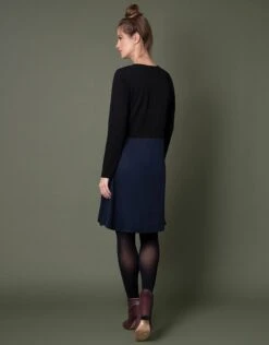 Seraphine Robe Grossesse Et Allaitement En Coton Et En Lyocell -Seraphine Hailey Navy 04 V3