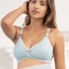 Seraphine Light Blue Lace Maternity & Nursing Bra