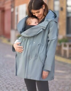 Seraphine Imperméable 3 En 1 De Grossesse à Portage Vert Sauge -Seraphine Halo Sage 05 V2