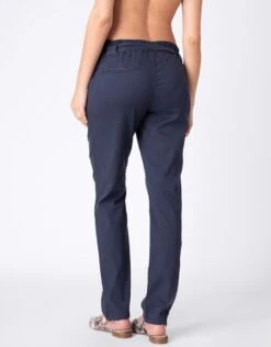 Seraphine Pantalon De Grossesse Chino En Mélange De Coton – Bleu Marine -Seraphine Isaac Navy V2 04