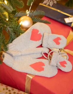 Seraphine Moufles Mama Et Mini En Coton Mélangé -Seraphine Jaden Grey 03 V2