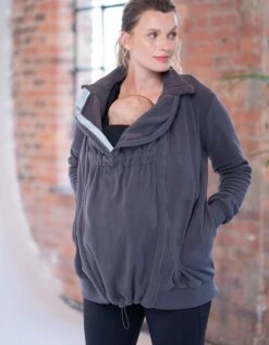 Seraphine Imperméable Grossesse 6 En 1 – Gris -Seraphine Jordana SlateBlu V2 03