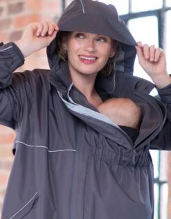 Seraphine Imperméable Grossesse 6 En 1 – Gris -Seraphine Jordana SlateBlu V2 04