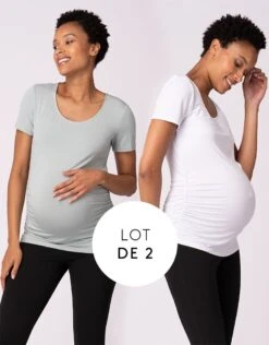 Seraphine Lot De Deux T-shirts De Maternité Essentiels