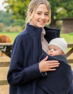 Seraphine Manteau Grossesse 6 En 1 Avec Gilet Polaire – Bleu Marine -Seraphine Julienne Navy 3 V4