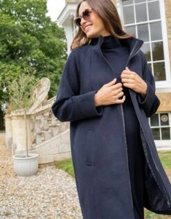 Seraphine Manteau Grossesse 6 En 1 Avec Gilet Polaire – Bleu Marine -Seraphine Julienne Navy 5 V4