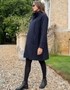 Seraphine Manteau Grossesse 6 En 1 Avec Gilet Polaire – Bleu Marine -Seraphine Julienne Navy 6 V4