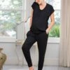 Seraphine Ensemble Loungewear Grossesse Et Allaitement – Noir -Seraphine Karen Black V2 01