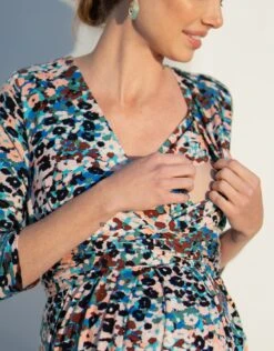 Seraphine Robe Grossesse Et Allaitement En Jersey à Imprimé Animalier -Seraphine Keeva MultiPrt 03 V3
