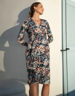 Seraphine Robe Grossesse Et Allaitement En Jersey à Imprimé Animalier -Seraphine Keeva MultiPrt 06 V3