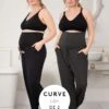 Seraphine Pantalon De Grossesse Décontracté Curve – Lot De 2 -Seraphine Keri 2Pack BlackCharcoal 01 FR V2