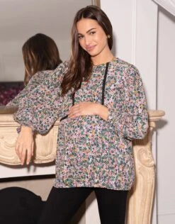 Seraphine Haut Grossesse Et Allaitement Bohème à Motif Floral -Seraphine Khai MultiPrt 05