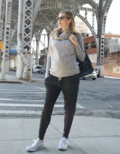 Seraphine Pantalon De Survêtement Grossesse - Gris Foncé -Seraphine Kian Charcoal 04 V2