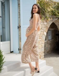 Seraphine Combinaison Courte Grossesse Et Allaitement à Jambes Larges Imprimée -Seraphine Kinsley Multi 05 V1