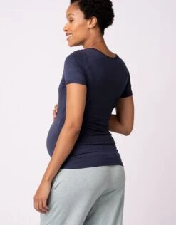 Seraphine Lot De 2 T-shirts Grossesse Et Allaitement – Gris/Bleu Marine -Seraphine Laina Navy Grey 06 V5