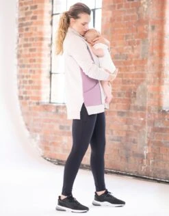 Seraphine Sweat Grossesse Et Allaitement En Coton Mélangé – Violet -Seraphine Leni Taupe V2 04