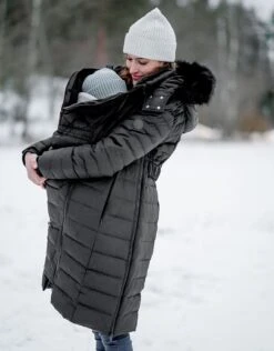 Seraphine Doudoune D'hiver Grossesse 3 En 1 En Duvet – Noir -Seraphine Lily Black 06 V5