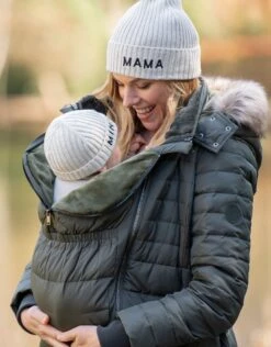 Seraphine Doudoune D'hiver Grossesse 3 En 1 En Duvet – Kaki -Seraphine Lily Khaki 03 V3