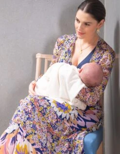 Seraphine Robe Mi-longue Grossesse Et Allaitement Bohème à Motif Floral -Seraphine Lone LilacPrt V2 03