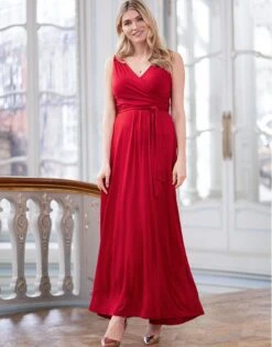 Seraphine Robe De Soirée Grossesse Et Allaitement - Rouge -Seraphine Malia Claret 06 V3