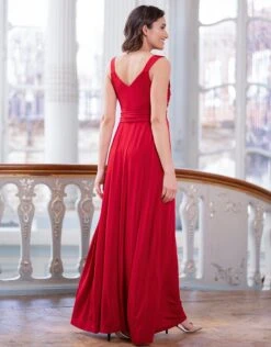 Seraphine Robe De Soirée Grossesse Et Allaitement - Rouge -Seraphine Malia Claret 08 V3