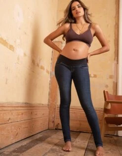 Seraphine Jean Grossesse Coton Bio Sous Le Ventre -Seraphine Marcus DarkBlue 04 V10