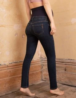 Seraphine Jean Grossesse Coton Bio à Bandeau Haut -Seraphine Marcus OB Darkblue 07 V6