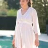 Seraphine Caftan Grossesse Long - Blanc -Seraphine Martiza White V2 2 01