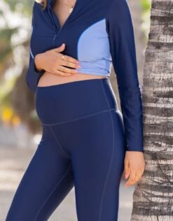 Seraphine Leggings De Bain Grossesse -Seraphine Maui Legging Navy 03 V2