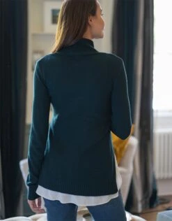 Seraphine Pull Grossesse Et Allaitement 2 En 1 – Vert Sapin -Seraphine Morrigan ForesGrn 06 V3