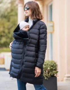 Seraphine Doudoune Semi-légère 3 En 1 Grossesse Et Portage – Noir -Seraphine Murphy Black 03 V2