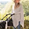 Seraphine Châle Allaitement En Maille – Gris -Seraphine Nylah GreyMarl 01