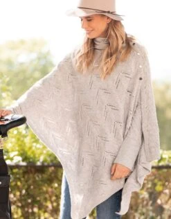 Seraphine Châle Allaitement En Maille – Gris -Seraphine Nylah GreyMarl 04