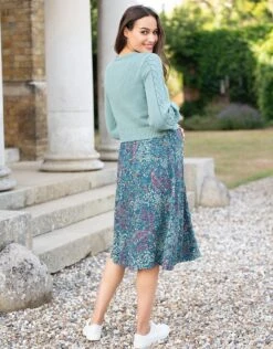 Seraphine Robe Grossesse Et Allaitement 2 En 1 Imprimé Boho – Vert De Bleu -Seraphine Odessa Sage 06 V1