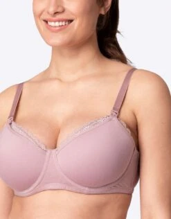 Seraphine Soutien-gorge Grossesse Et Allaitement En Coton – Mauve -Seraphine Olina Mauve Bra 05