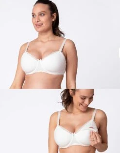 Seraphine Soutien-gorge Grossesse Et Allaitement En Coton – Blanc