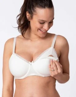 Seraphine Soutien-gorge Grossesse Et Allaitement En Coton – Blanc -Seraphine Olina White Bra 03