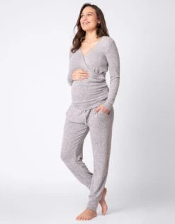Seraphine Ensemble Loungewear Grossesse -Seraphine Olympia GreyMarl 03 V6