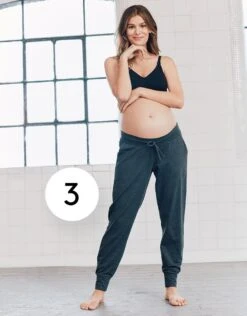 Seraphine Pyjama 4 Pièces Grossesse Et Allaitement – Gris Foncé -Seraphine Paige Charmarl V5 04