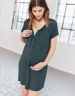 Seraphine Pyjama 4 Pièces Grossesse Et Allaitement – Gris Foncé -Seraphine Paige Charmarl V5 07