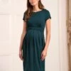 Seraphine Robe Grossesse Et Allaitement Manches Courtes – Vert Foncé -Seraphine PeacheySS Emerald 01 V5