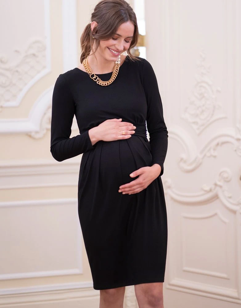 Seraphine Robe Grossesse Et Allaitement En Jersey Extensible – Noir 6 Seraphine Robe Grossesse Et Allaitement En Jersey Extensible – Noir – Image 4