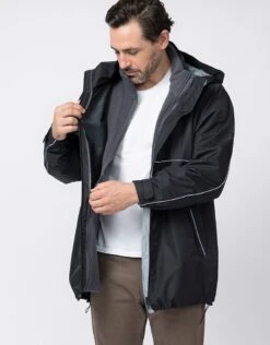 Seraphine Imperméable 6 En 1 Pour Homme – Noir -Seraphine Pedro BlkGrey V2 04