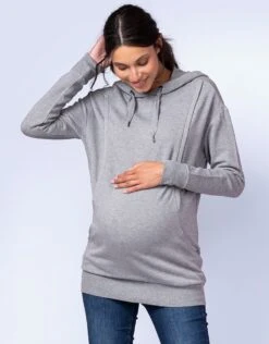 Seraphine Sweat Grossesse Et Allaitement – Gris -Seraphine Pernella Grey 04 V6
