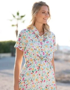 Seraphine Robe Chemise De Grossesse Et D'allaitement à Fleurs Vives -Seraphine Petra Multi 03 V1