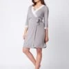 Seraphine Robe De Chambre Grossesse - Gris Clair